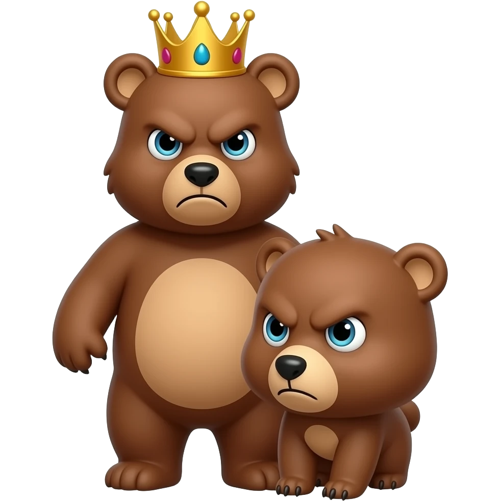 angry bear king emoji