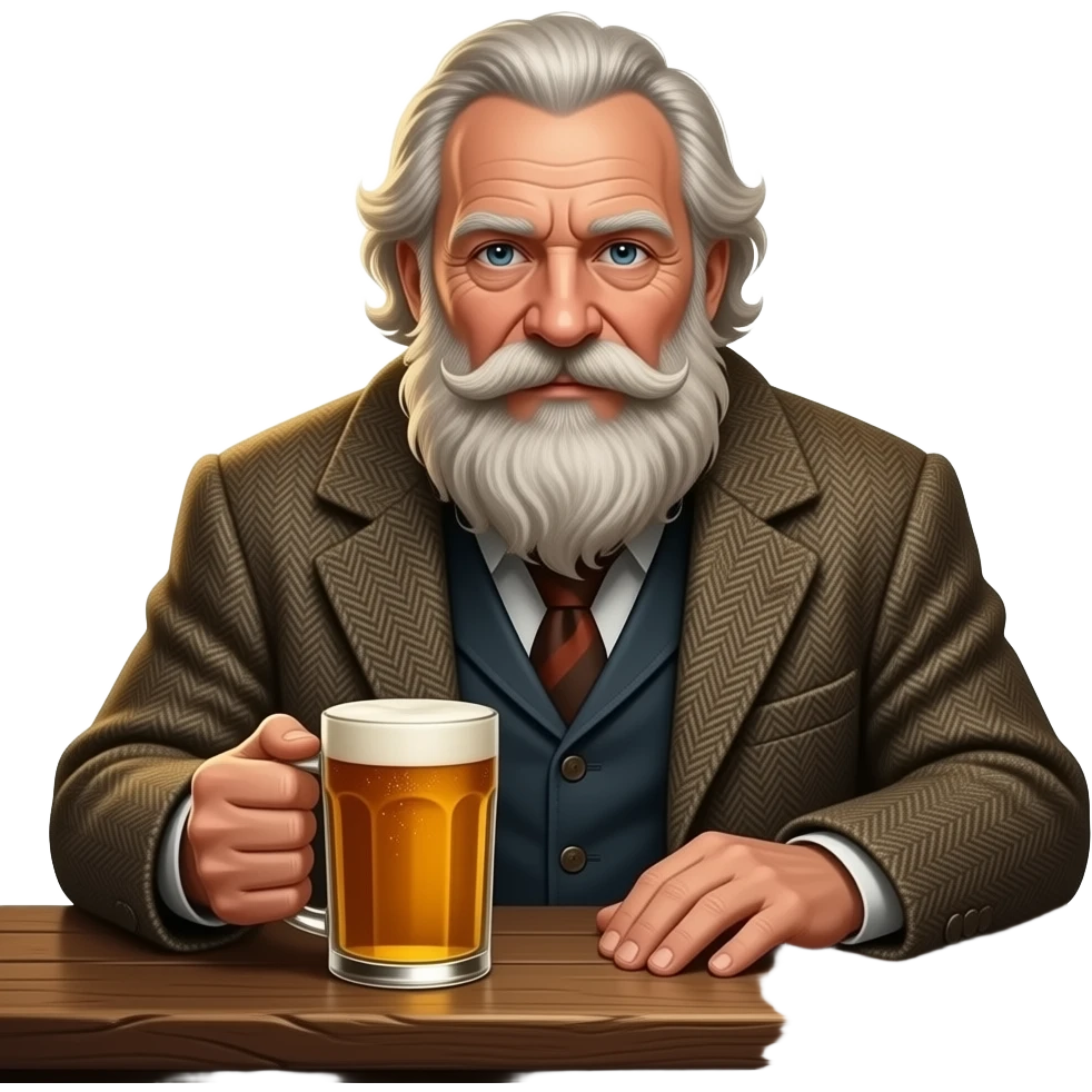 7. Uncle Rab the Pub Legend    Scottish pub philosopher with rough wisdom. emoji