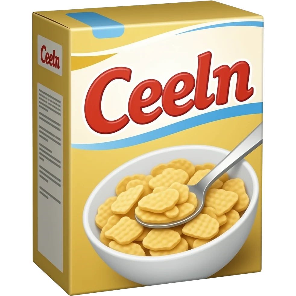 Caixa de cereais emoji