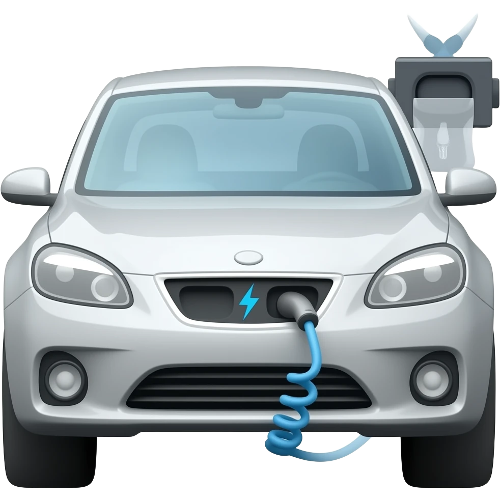 electric car charging no background emoji
