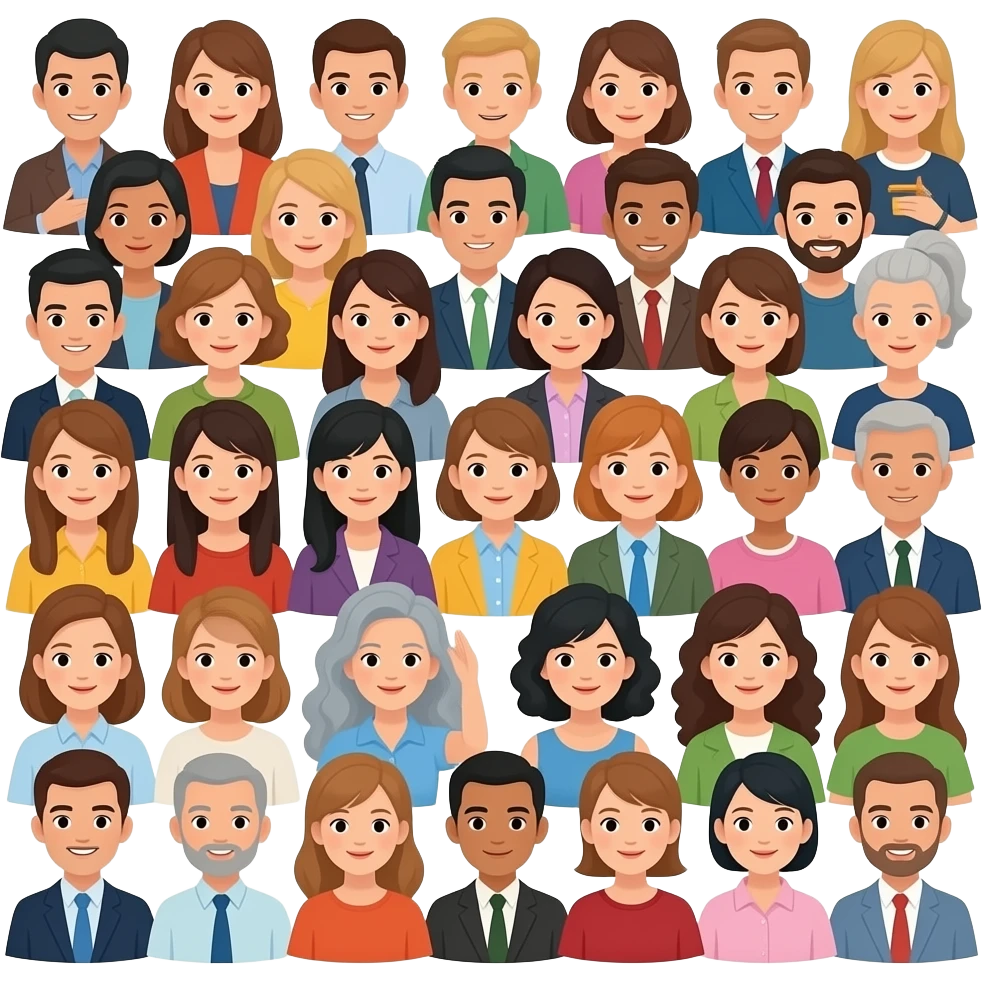 dużo ludzi emoji