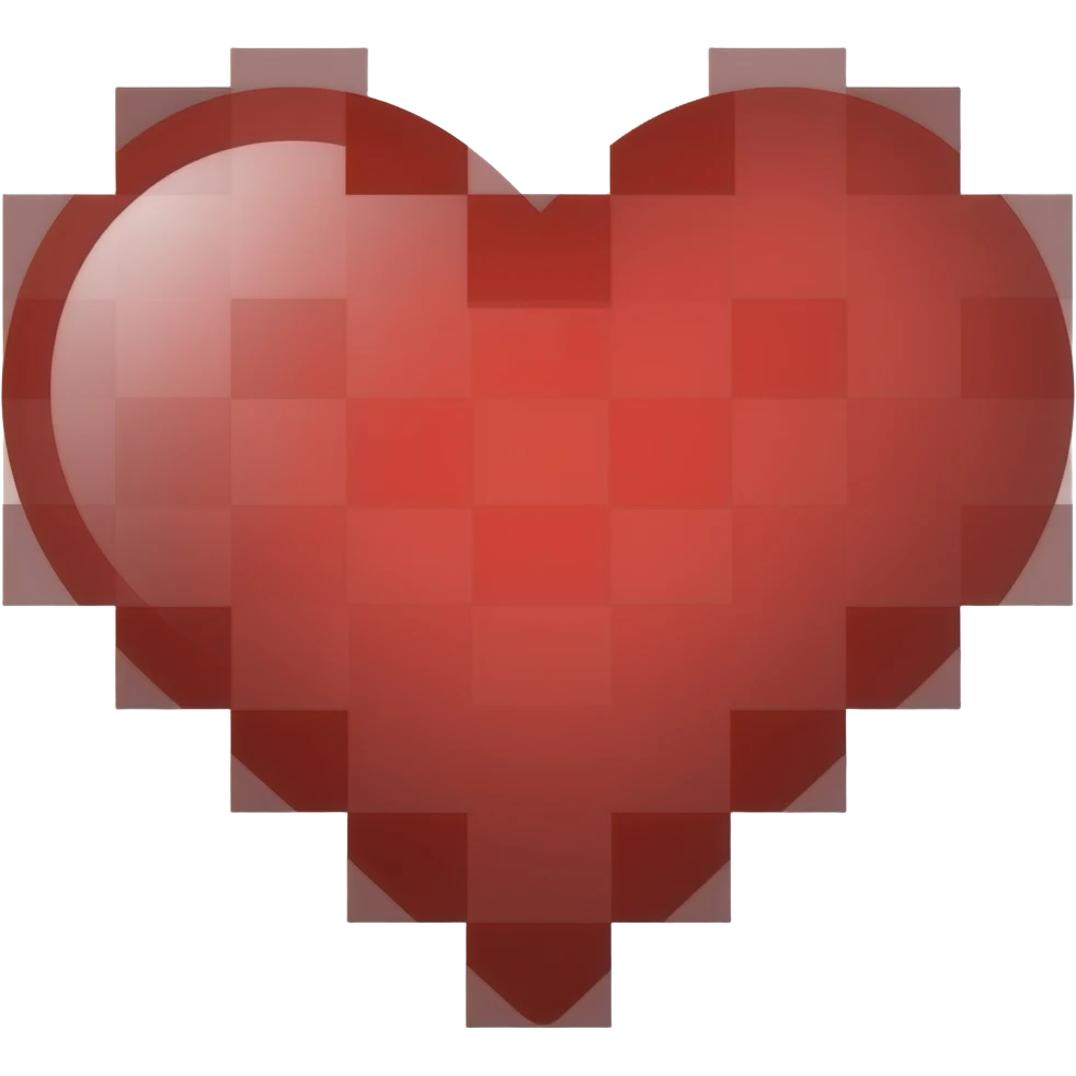 Minecraft heart icon emoji