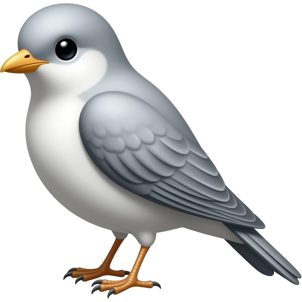 silver bird emoji