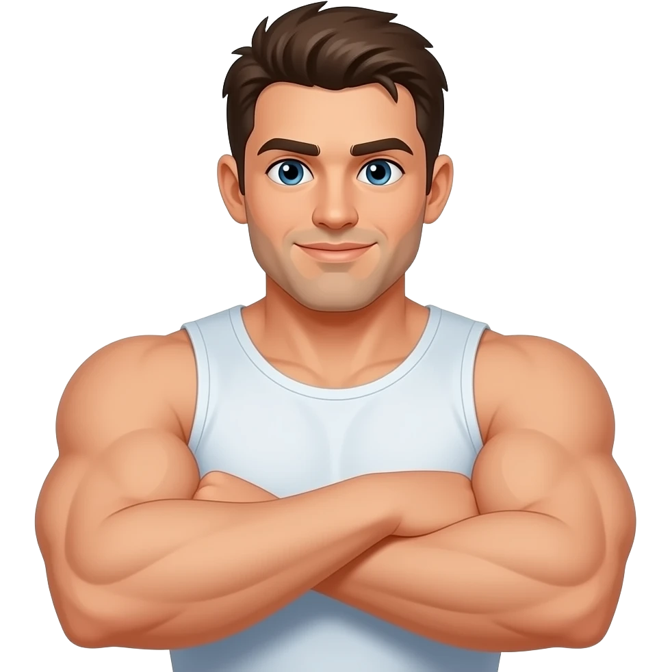 strong male human Forearms emoji