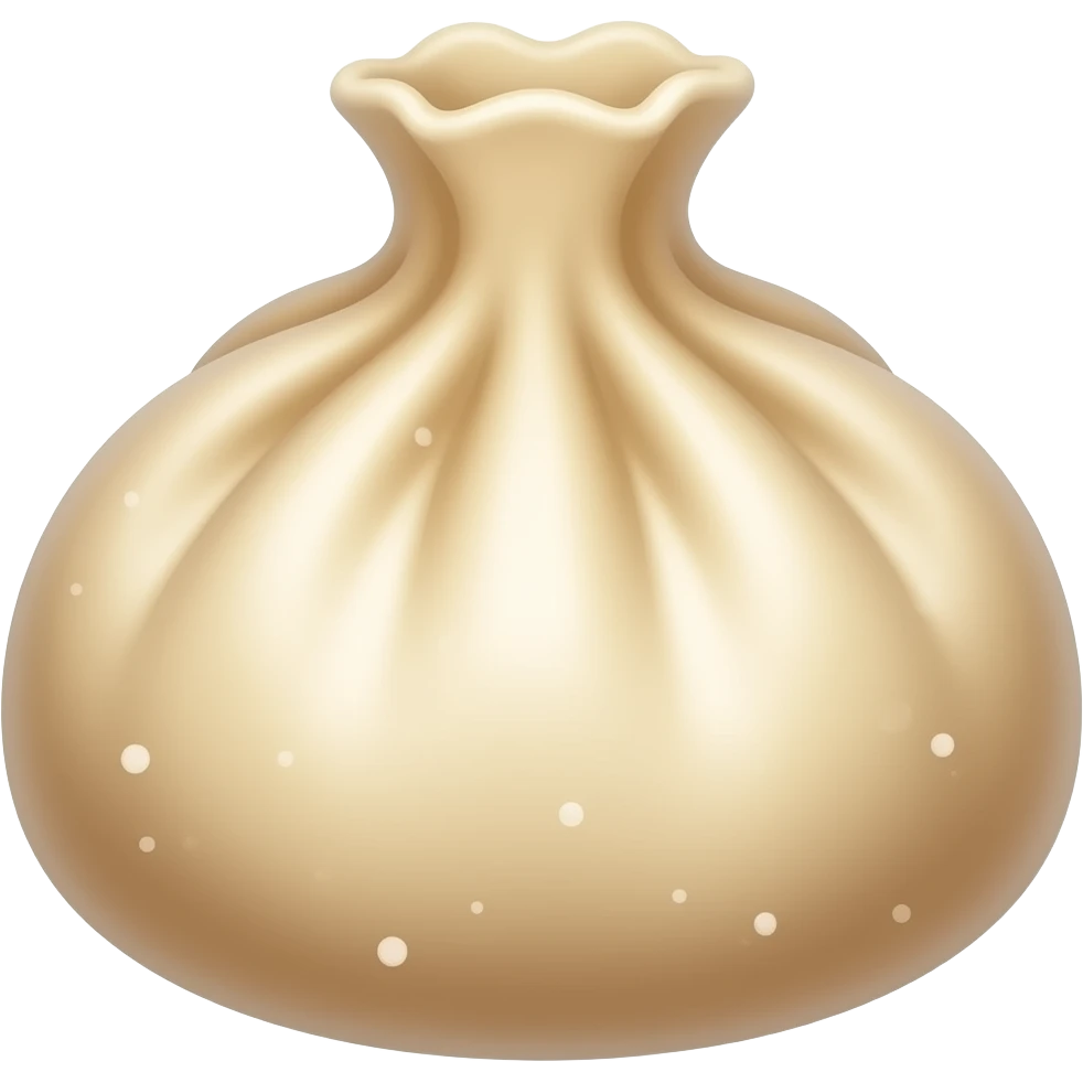 Glitter Squishy Dumpling emoji