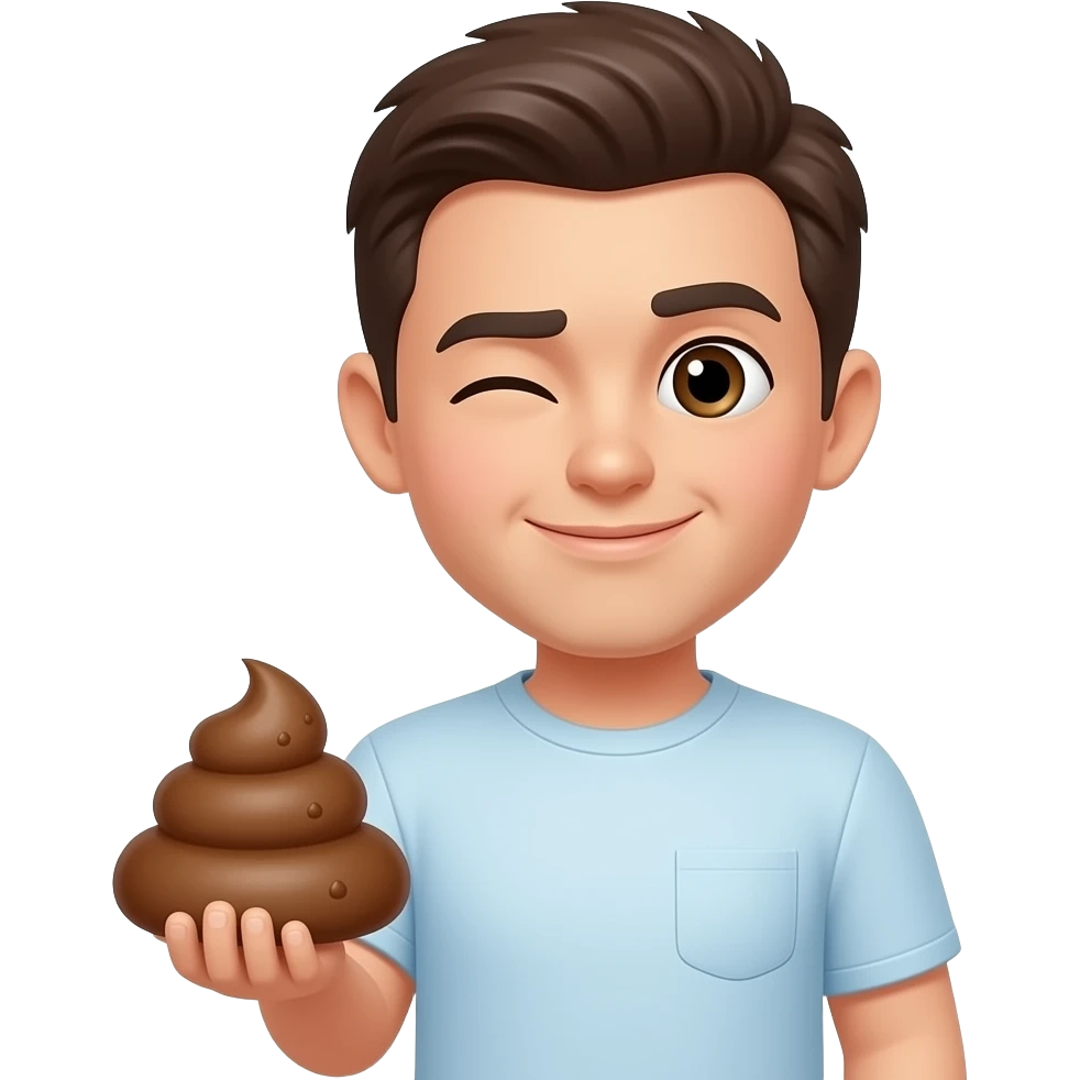 🙄 +😳 +💩 emoji