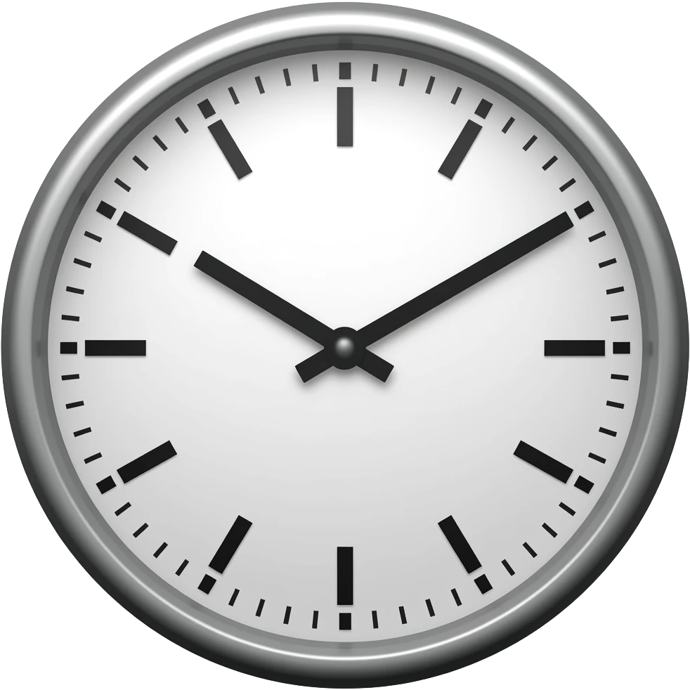 wall clock emoji