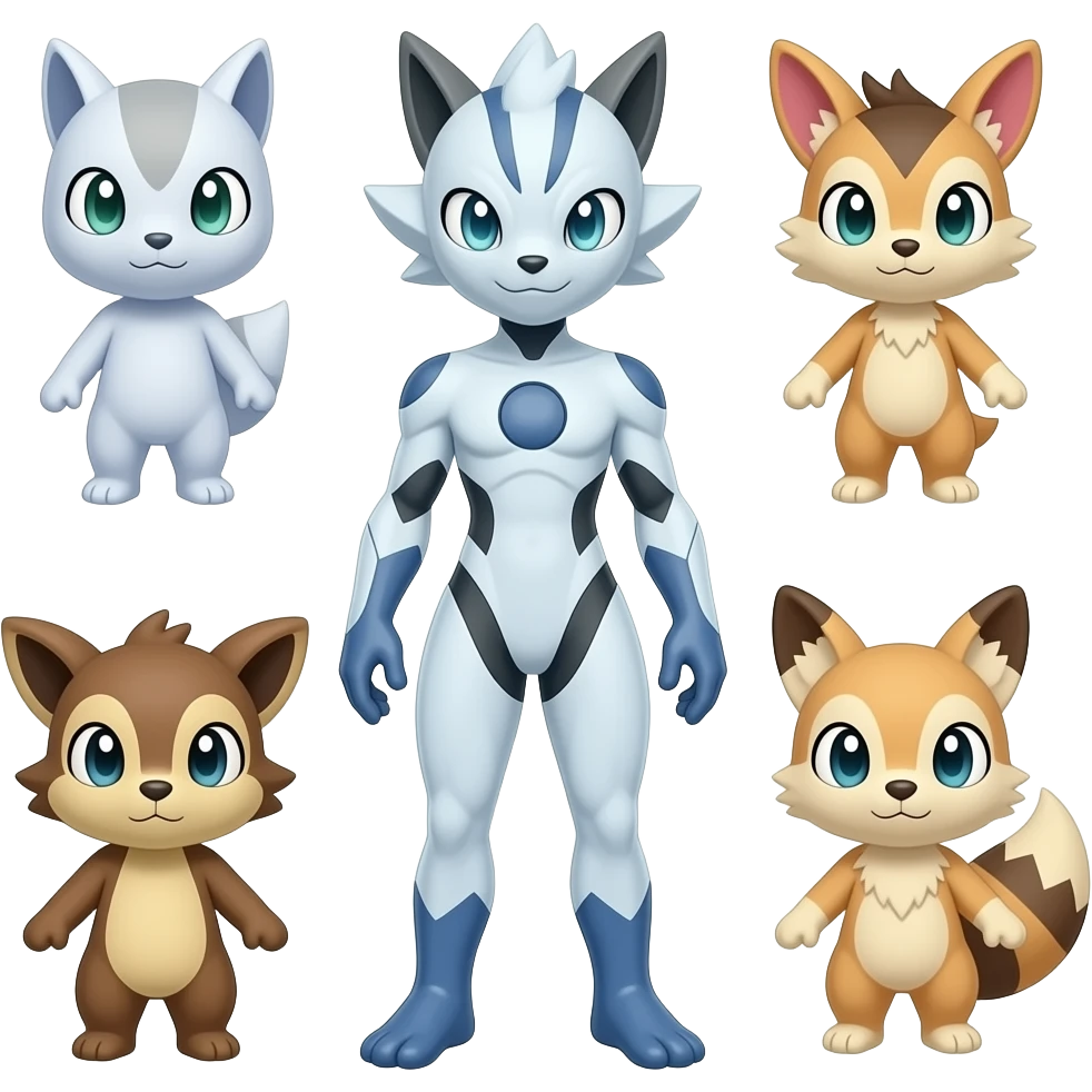 Meowstic-Dialga-Minccino-Furret-hybrid emoji