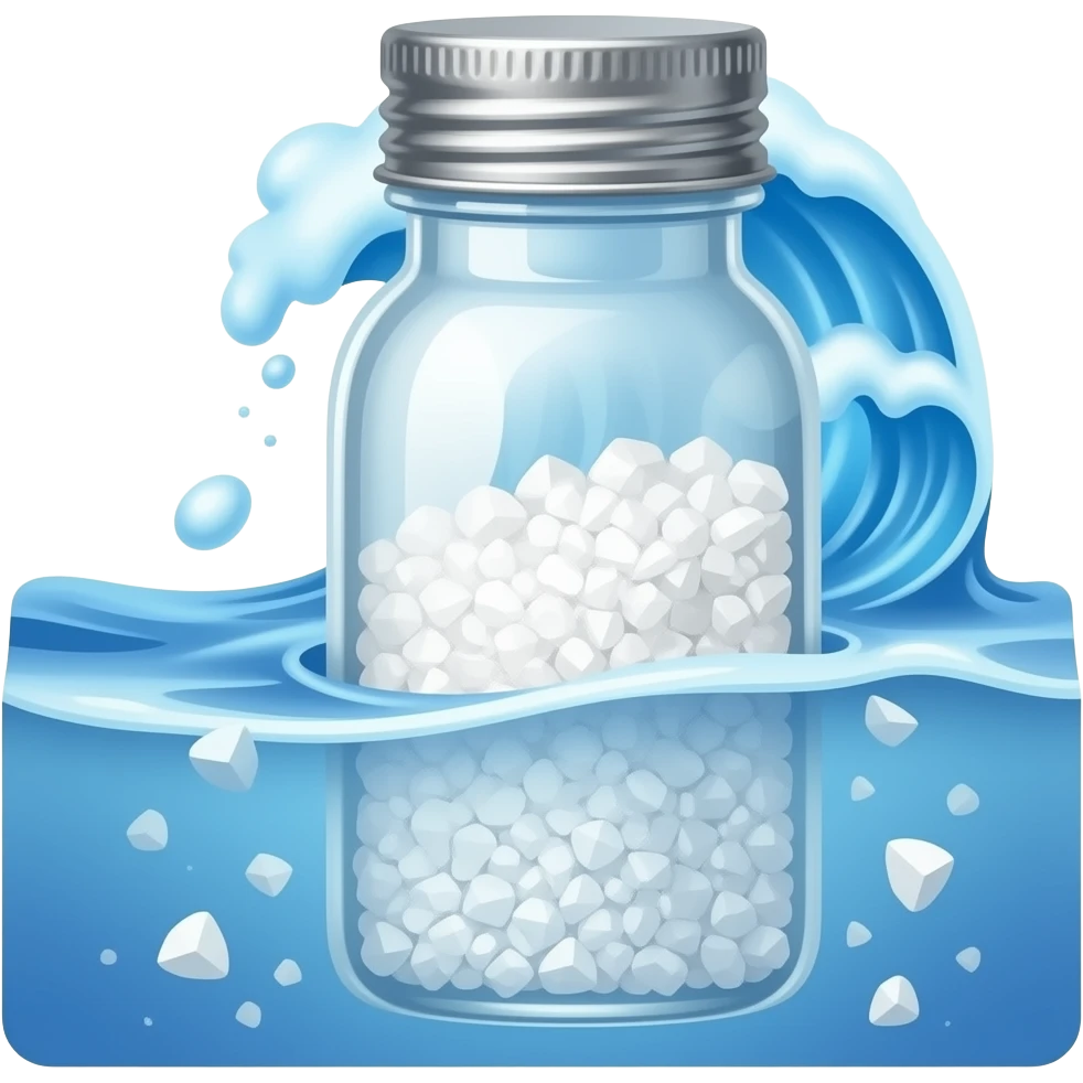 Sparkles but with sea salt / ocean vibes emoji | AI Emoji Generator
