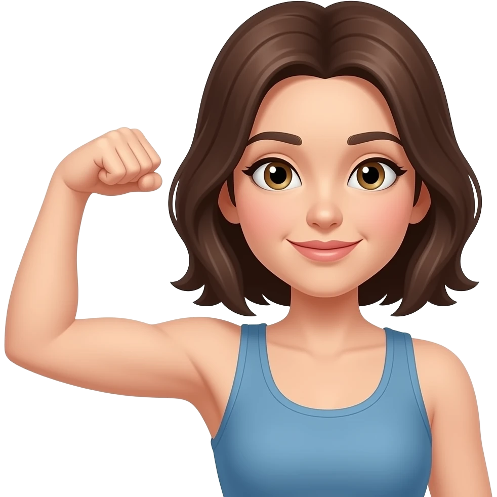 💪🏻👩🏻 emoji