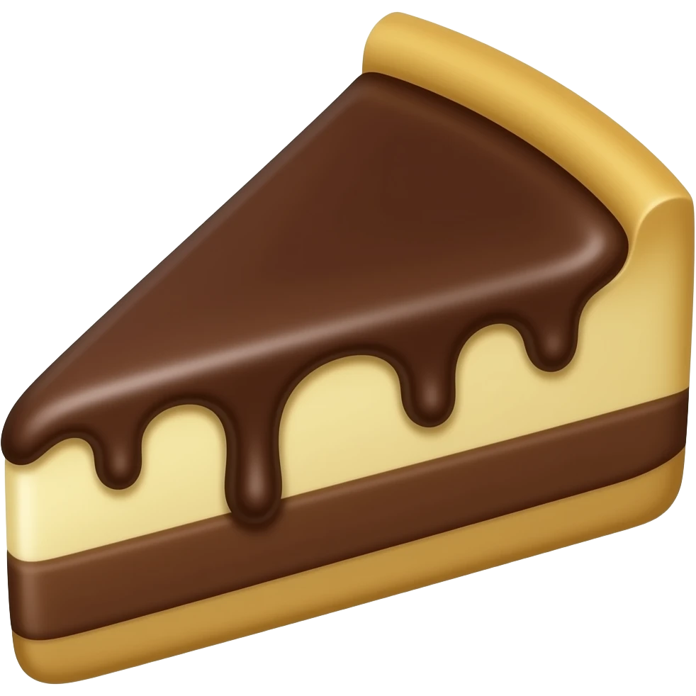 chocolate cheese cake emoji