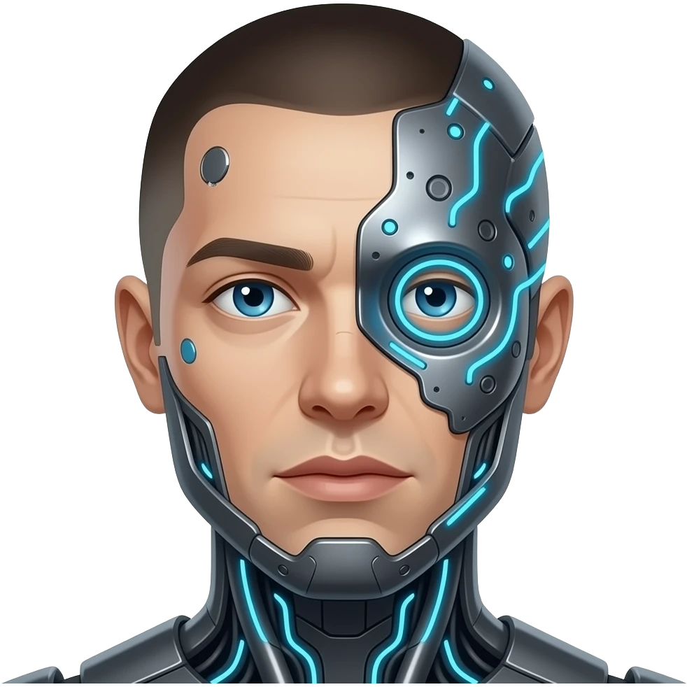 cyborg FACE emoji