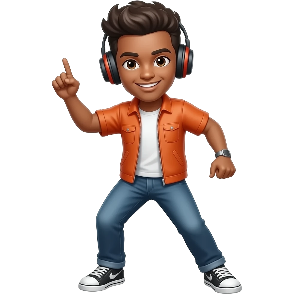techno dancing emoji