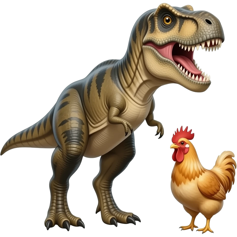 🦖🐔 emoji