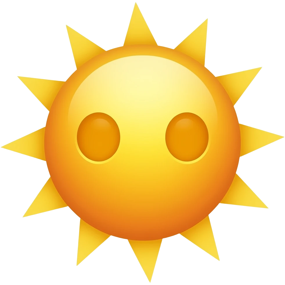 Sun emoji