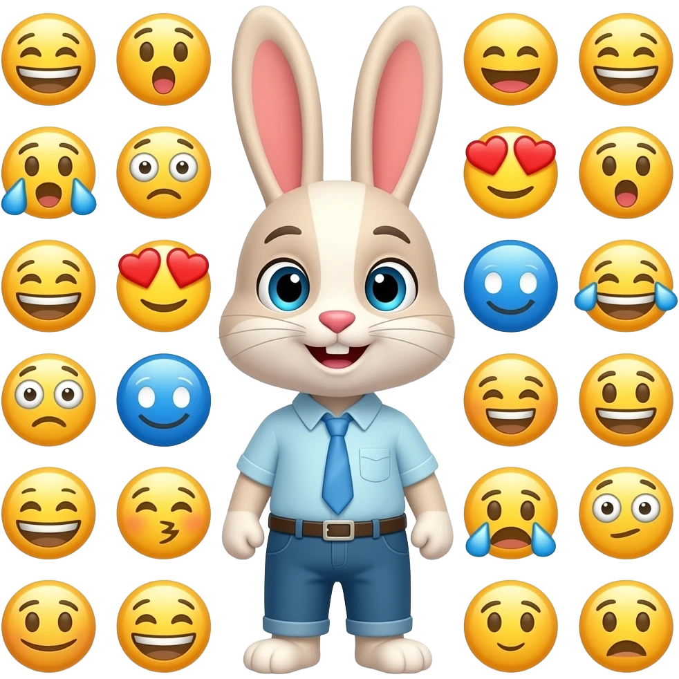Bunny all experience emojis emoji