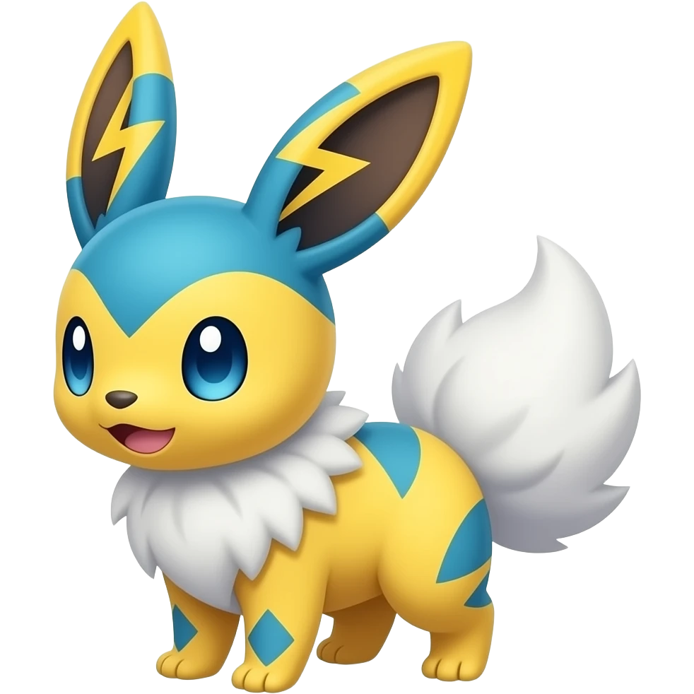 Plusle-Bunnelby-fusion, full body emoji