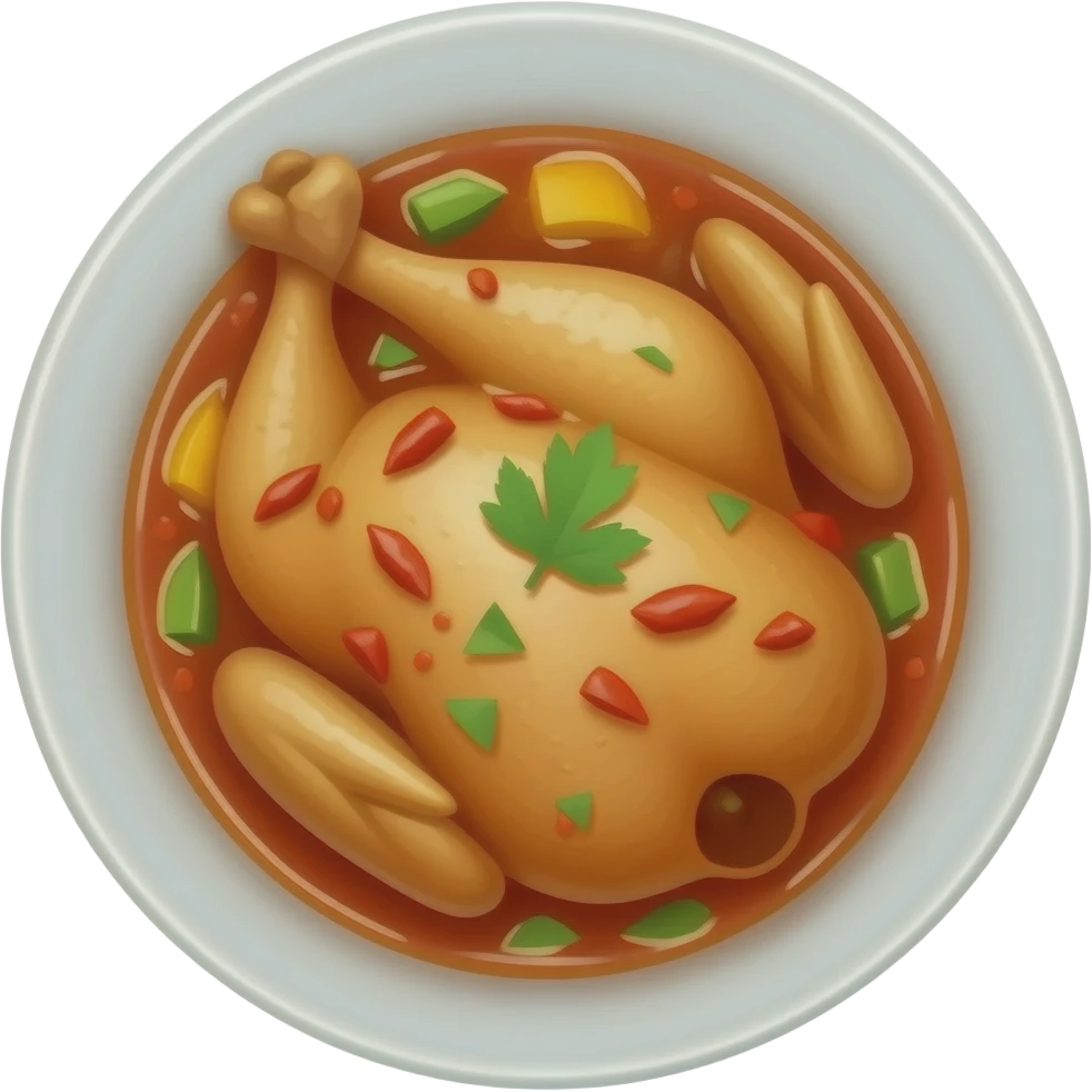 요리 닭볶음탕을 이모지로 만들어줘 emoji