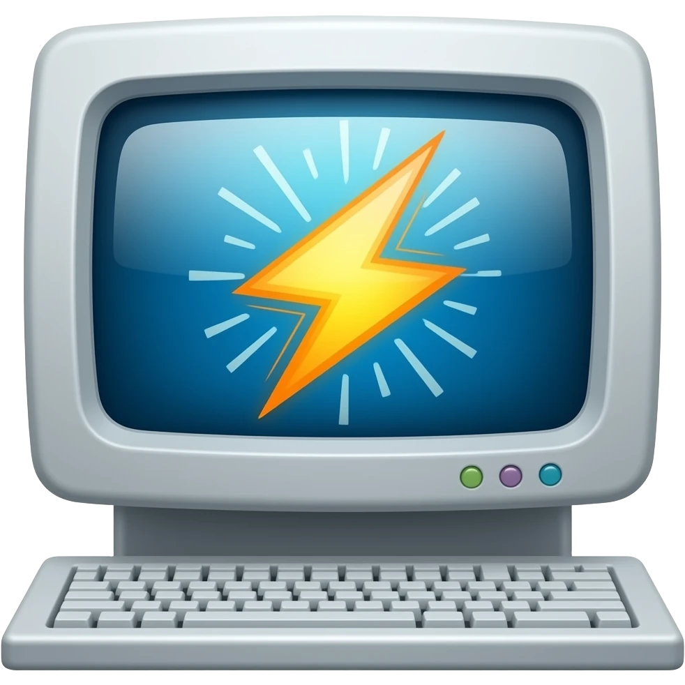 lightning‑fast flash boot emoji