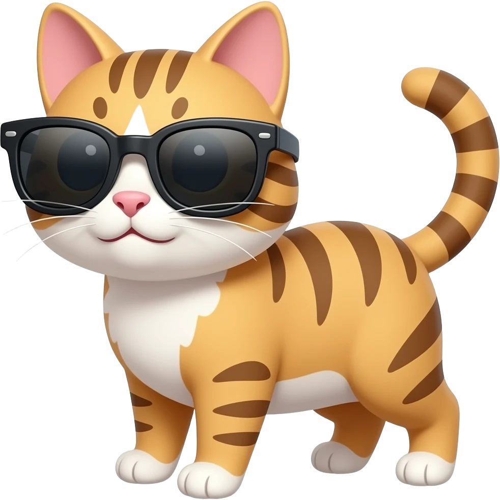 Cat wearing sunglasses emoji