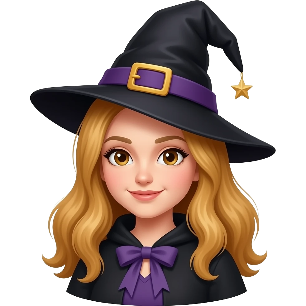 Flying witch emoji