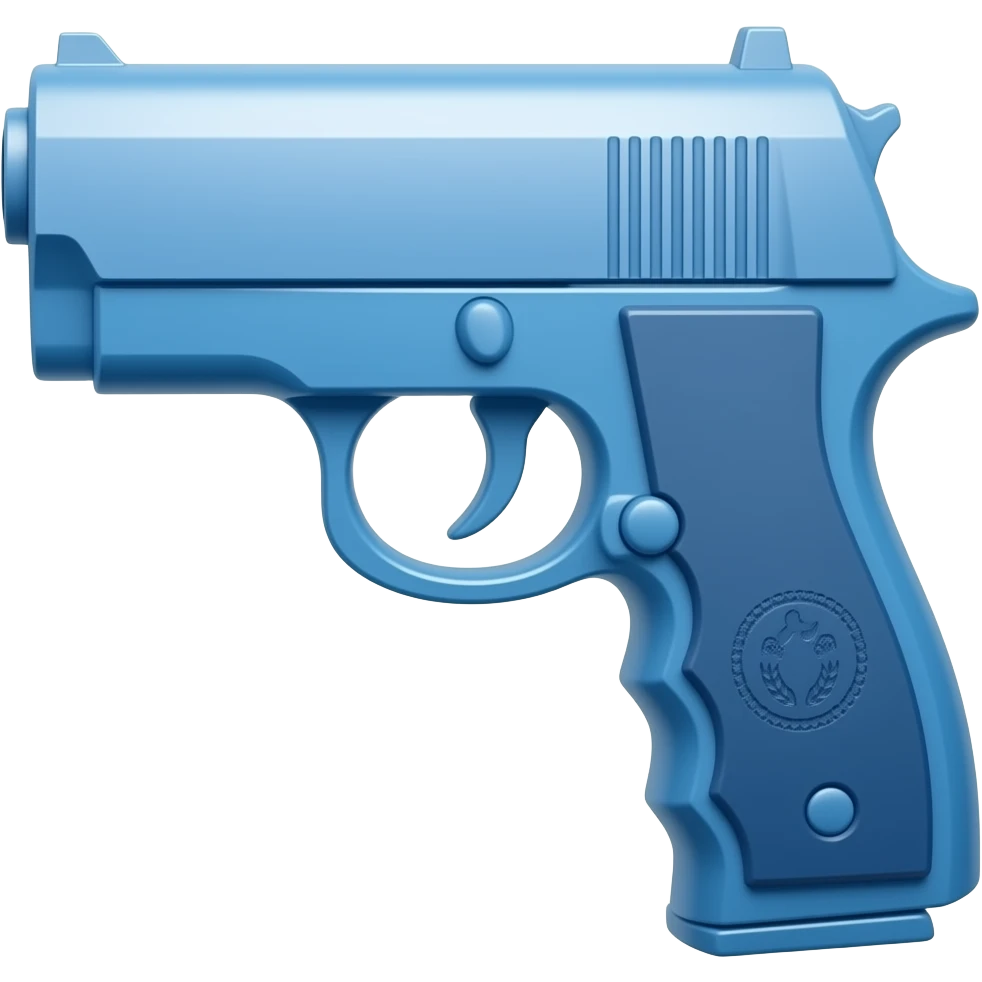 blue gun emoji