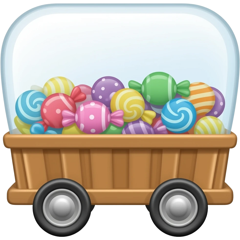 glass candy cart emoji