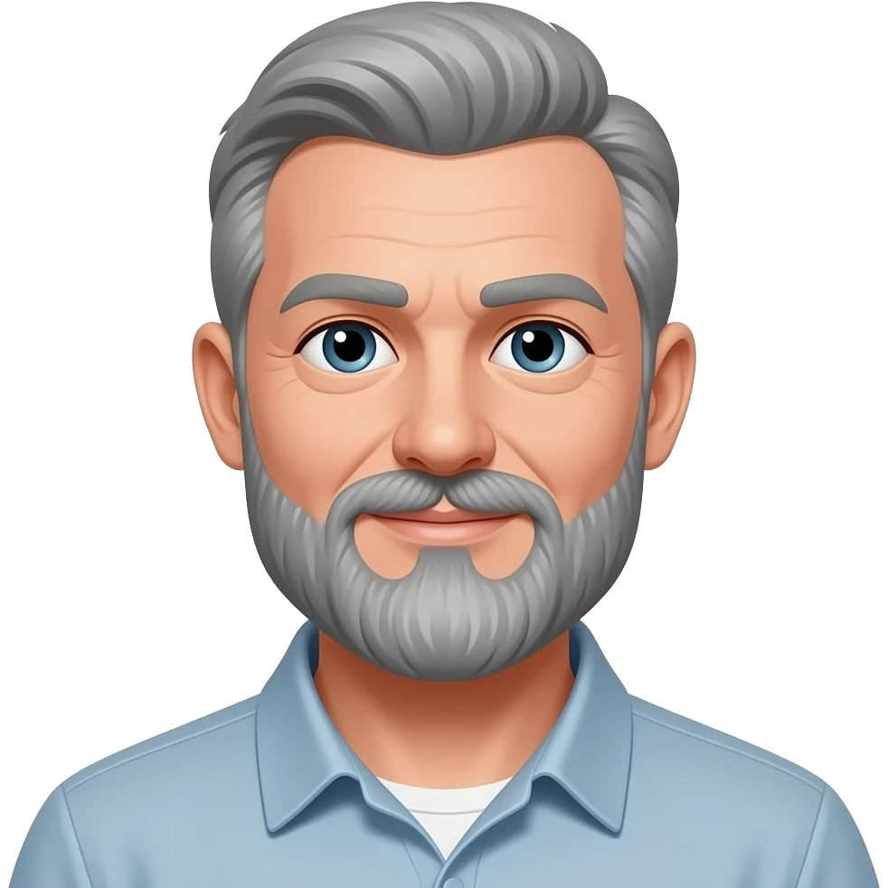 Man with grey beard emoji