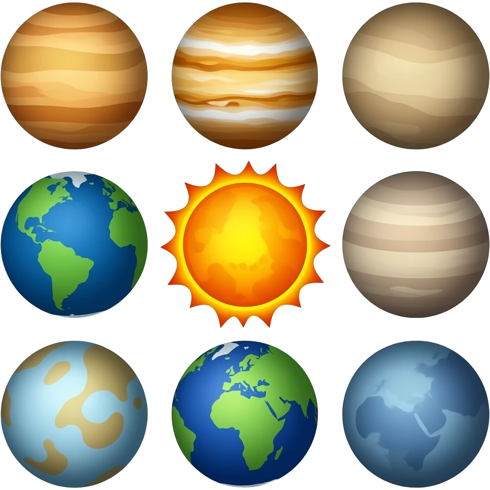 Eight planets emoji