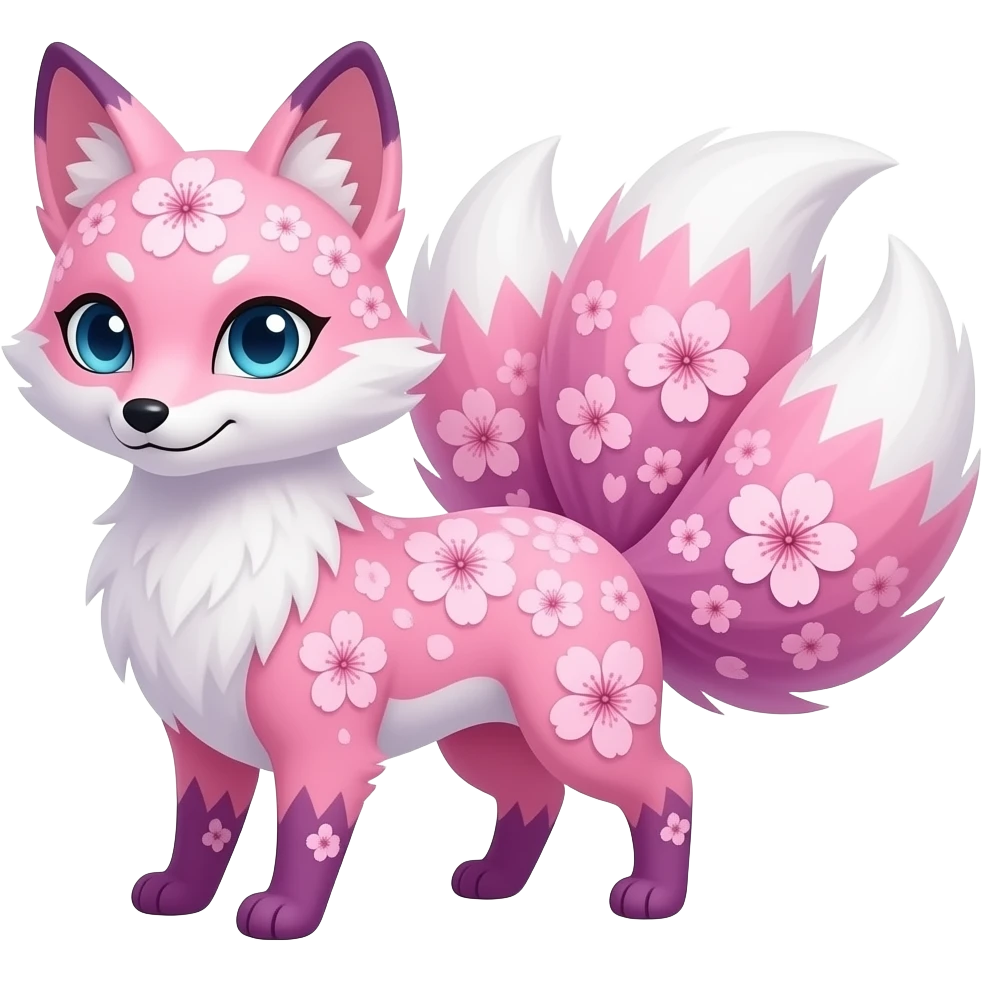 Sakura coloured kitzune sakura blätter and pink wonderful purple to pink to white blend emoji