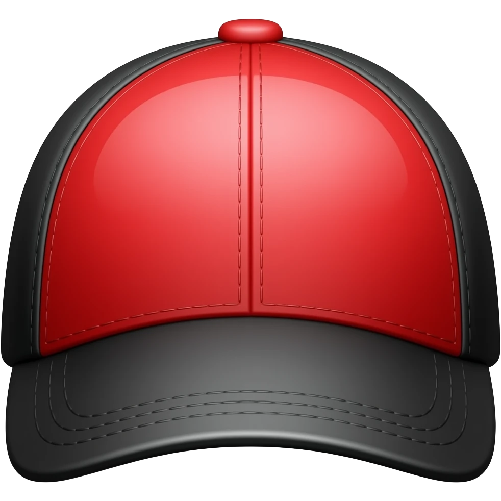 ALI CAP RED BLACK emoji