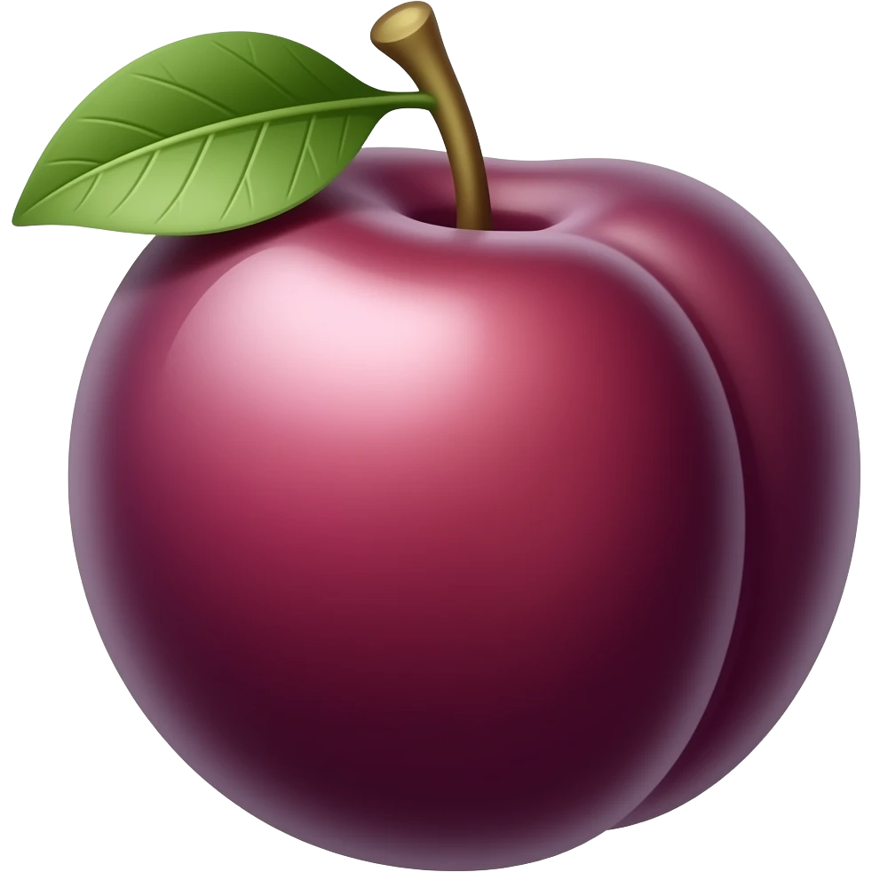 Plum emoji