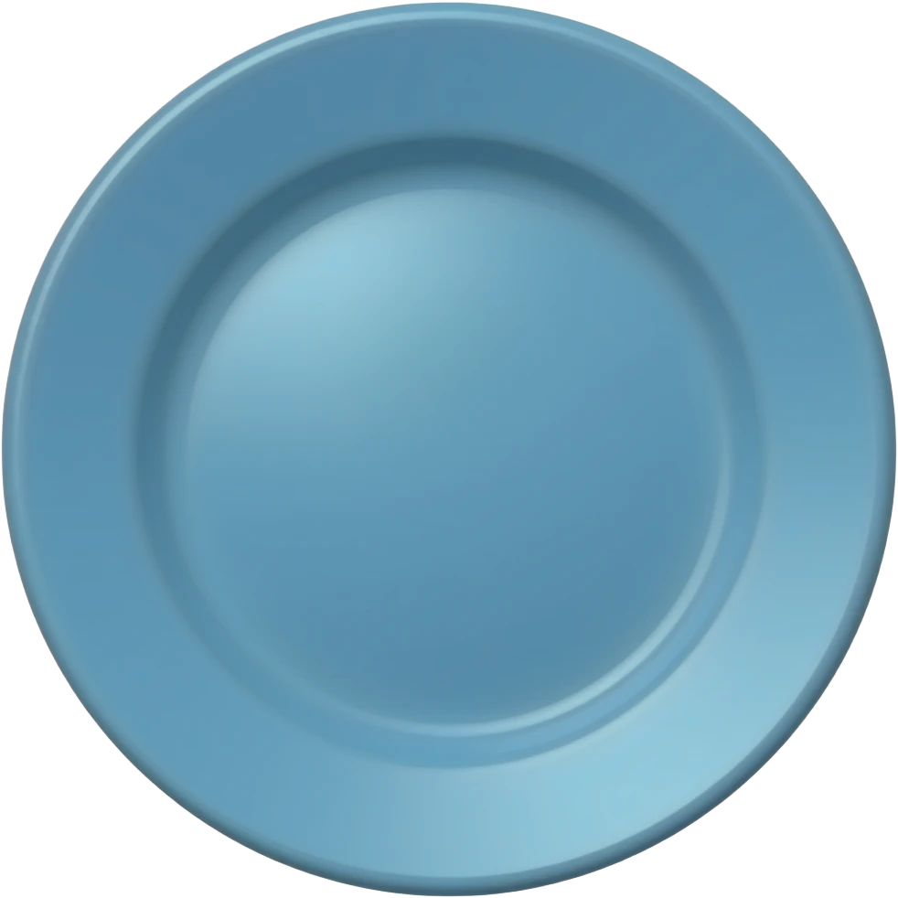 Blue plate emoji