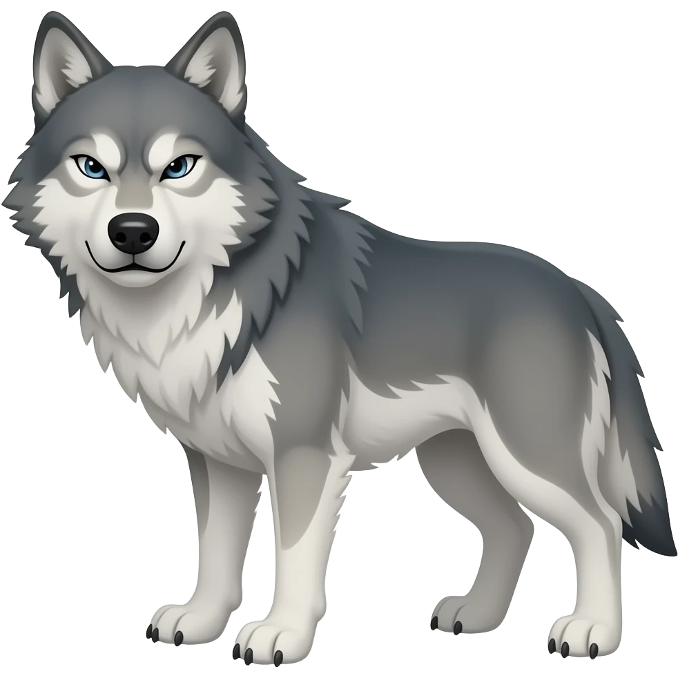 Angry wolf emoji