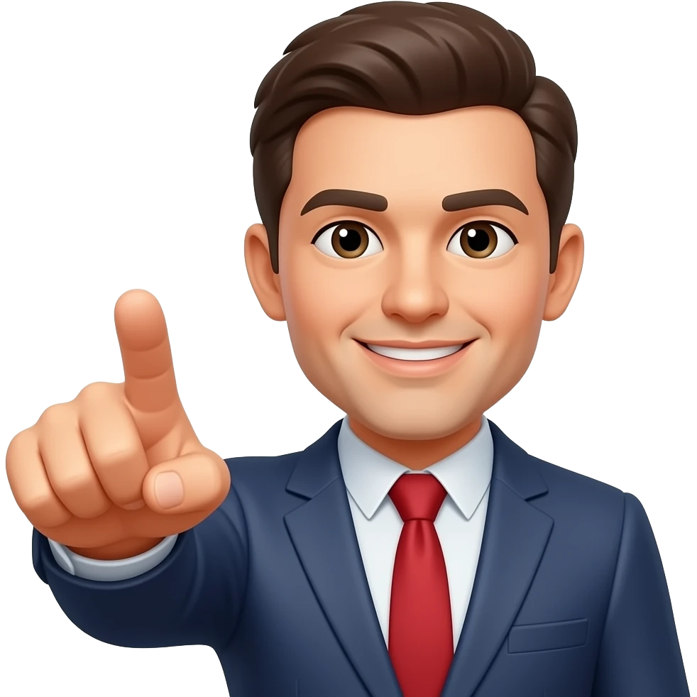 señalando emoji