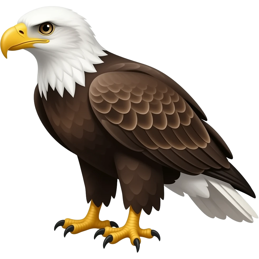 Bearded eagle emoji