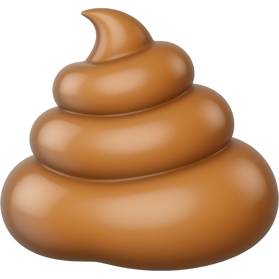 Butt pooping emoji
