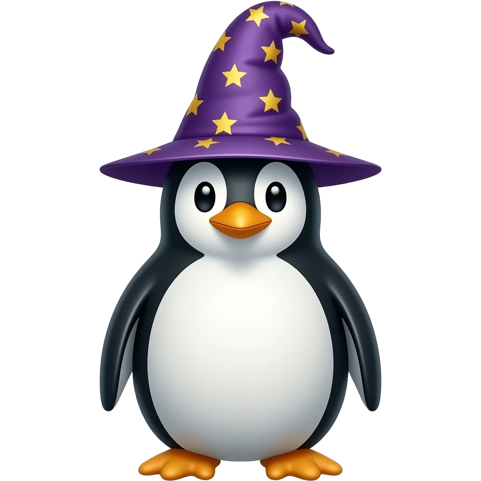 Penguin Wizard emoji