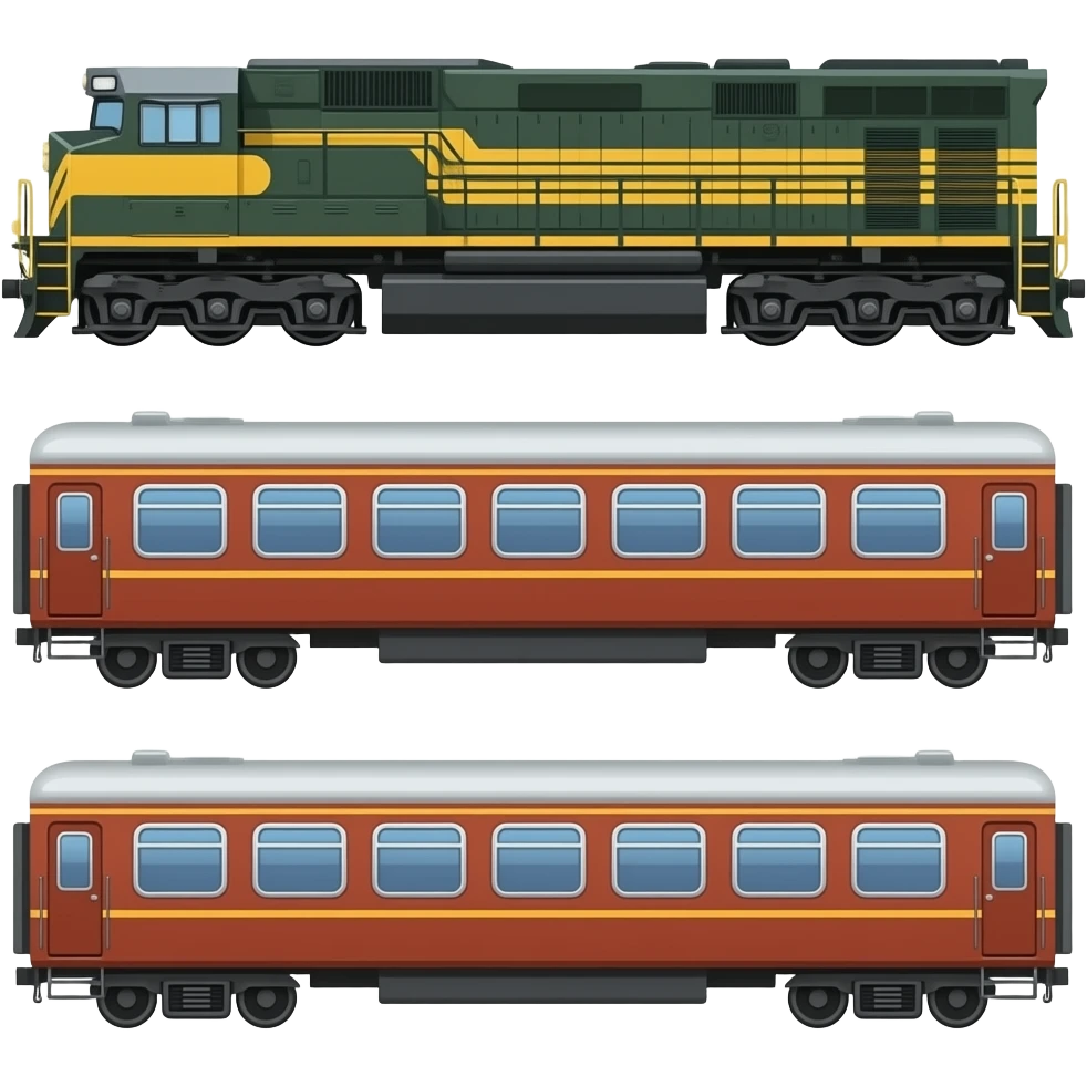 🚂🚃🚃🚃 emoji
