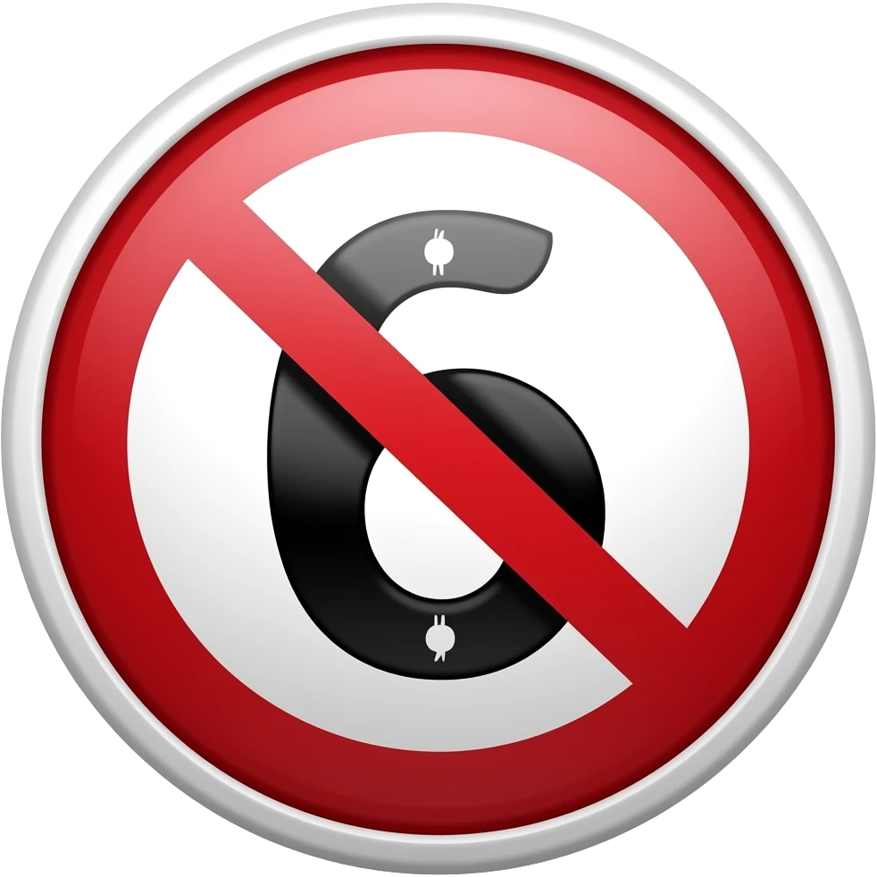 ban sign emoji