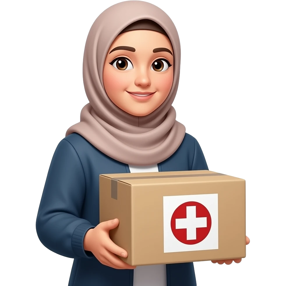 emergency relief hijabi emoji