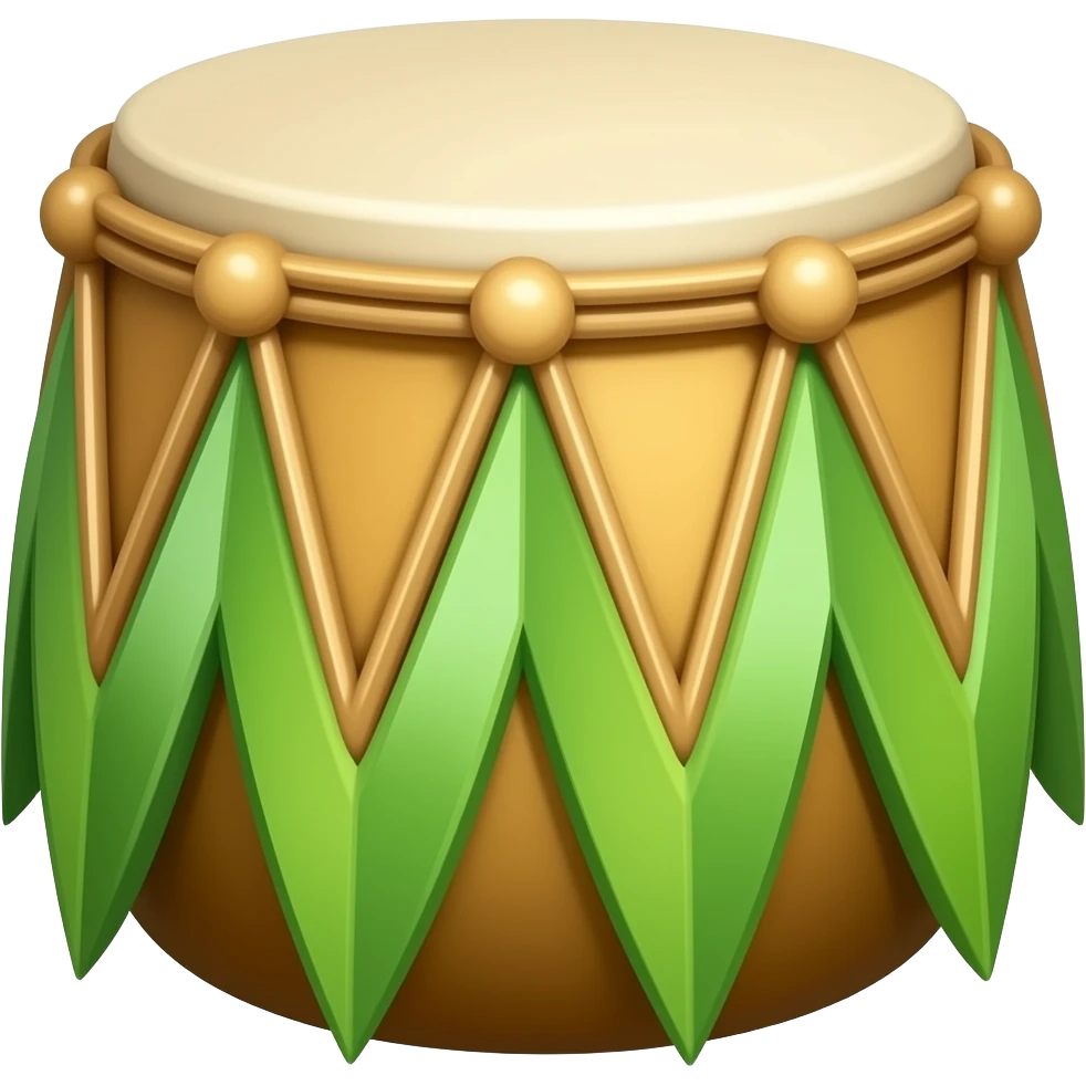 hawaiian drum emoji