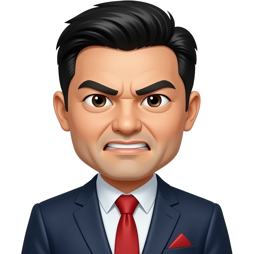 This Angry China Man emoji