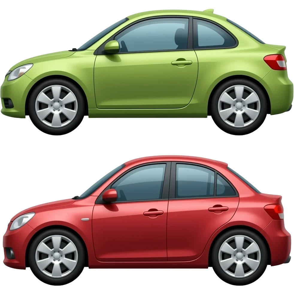 2 cars emoji