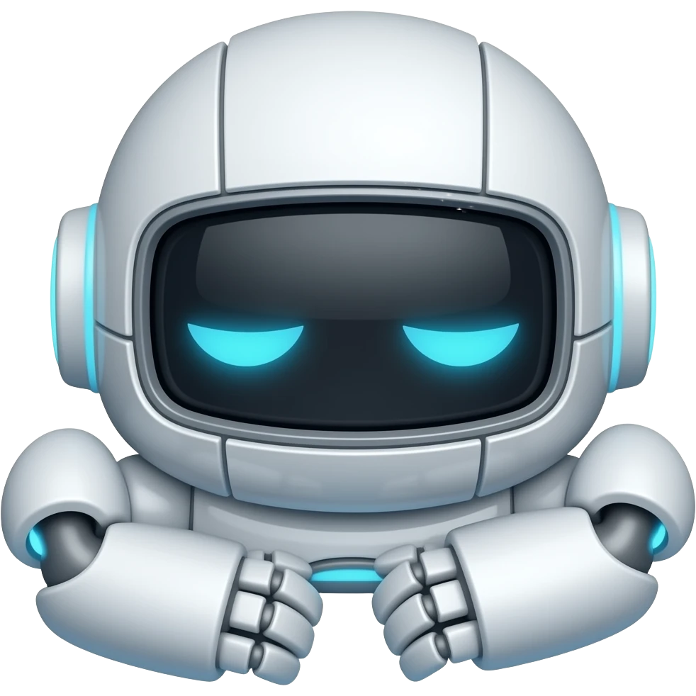 Uyuyan bir tane robot yap emoji