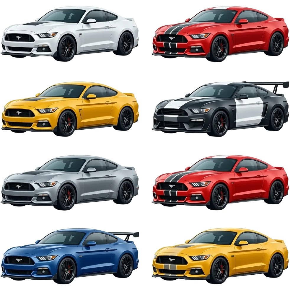 10 emoji muscle cars emoji