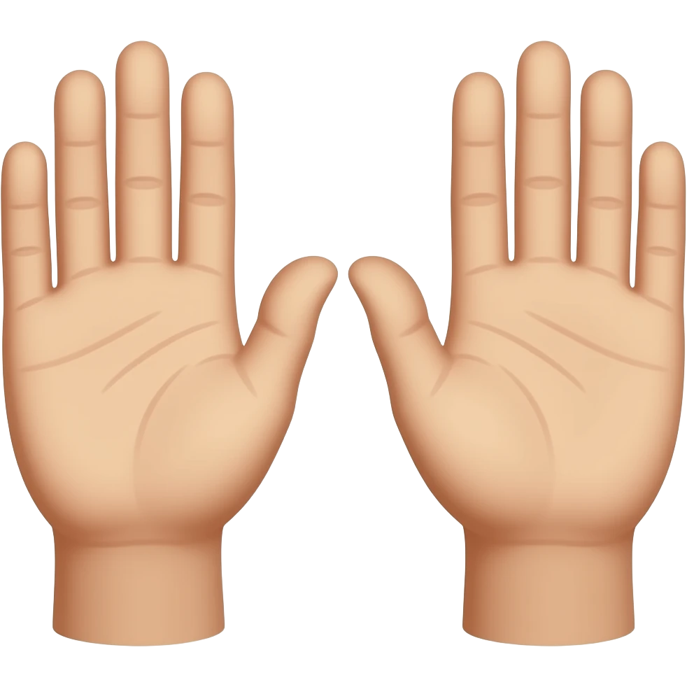 Separate hands emoji