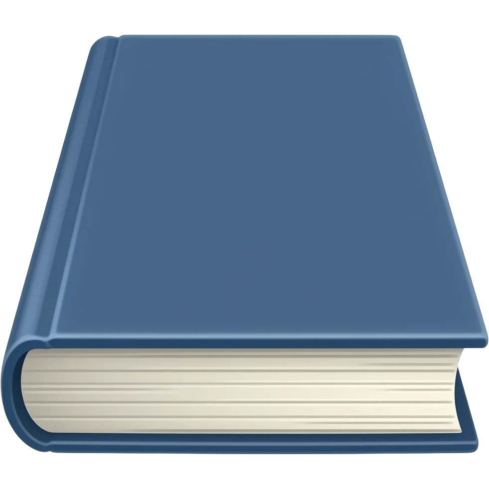 book forward facing dark blue emoji