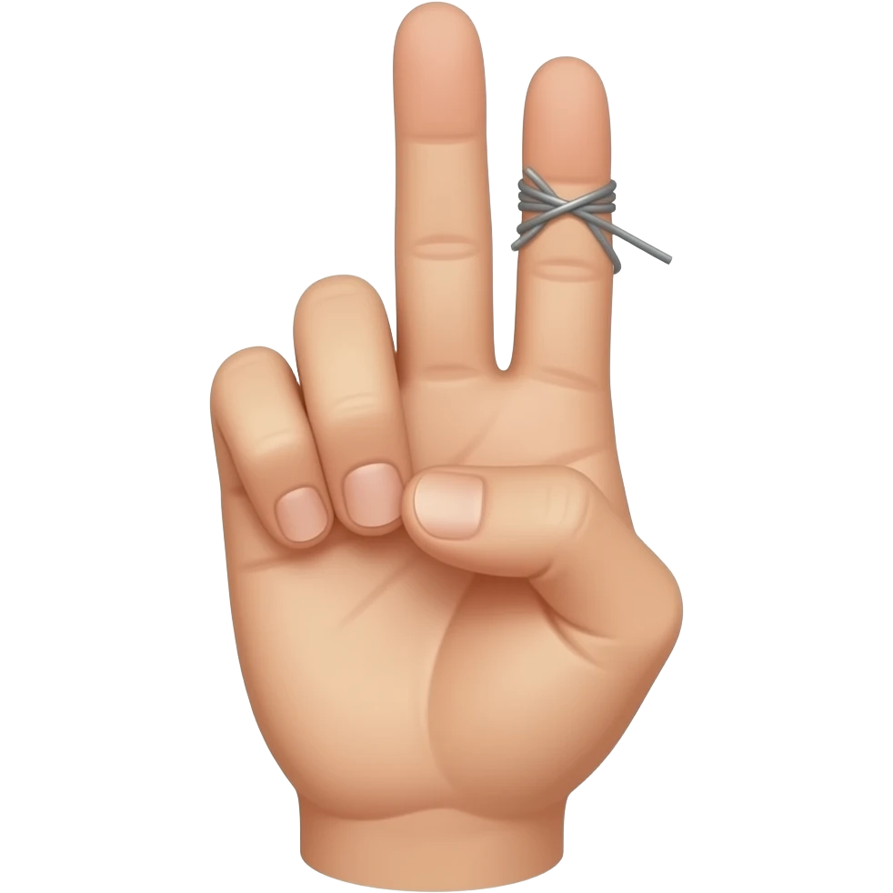Pinky, middle finger and index finger up rest sown hand emoji emoji