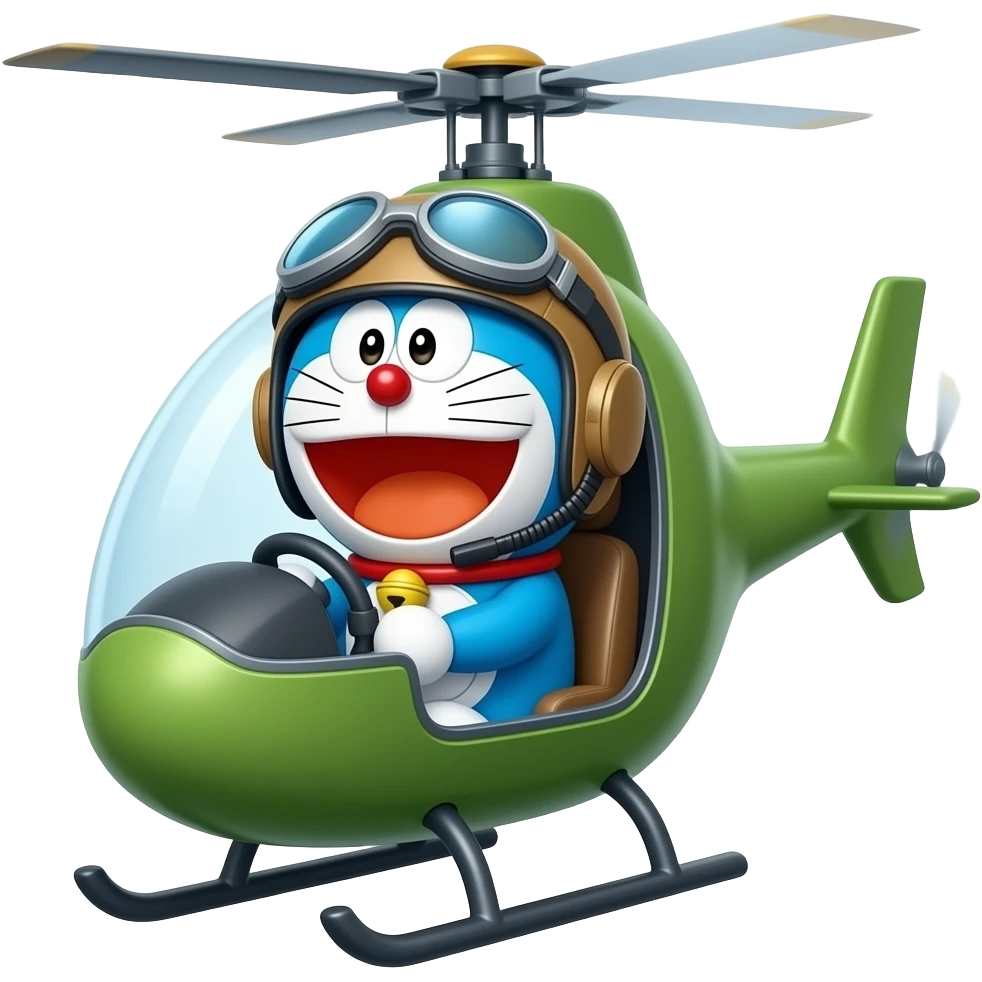 helicopter DORAEMON emoji